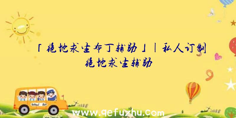 「绝地求生布丁辅助」|私人订制绝地求生辅助